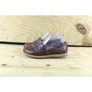Born Shoes Women Sz 7 Tropi Brown Leather 38 Slip On Loafers Flats